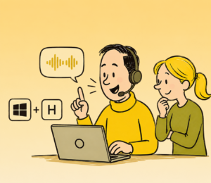 Dicter un texte avec Windows + H