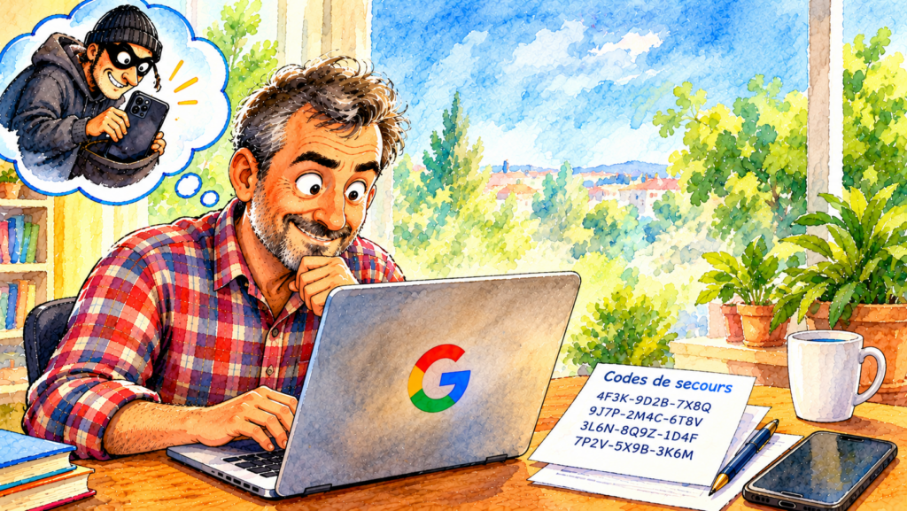 Créer vos codes de secours Google pour sécuriser votre compte